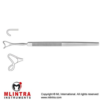Lid Retractor Hollow Blade Stainless Steel, 16 cm - 6 1/4" Blade Width 16.0 mm